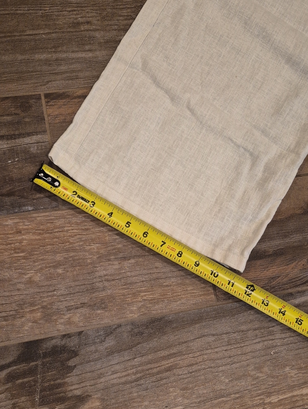 S/M Calvin Klein Linen & Cotton Wide Leg Pants, Elastic Drawstring Waist - Picture 11 of 11